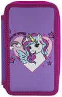 Пенал шкільний Unicorn 25306C CLASS рожевий із малюнком