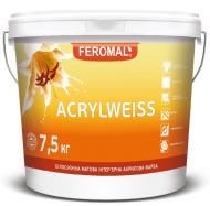 Краска интерьерная акриловая Feromal ACRYLWEISS мат белоснежная 7,5 кг