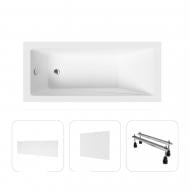 Ванна акриловая Helmken Rivana 1F8001511D 137,5х69 см комплект 4 в 1