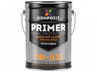 Грунтовка Kompozit ГФ-021 черный мат 12 кг