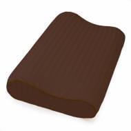 Наволочка Satin Stripe №10016 30-0006 Dark Brown (высота 10 см) 43x59 см коричневый MirSon