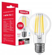 Лампа світлодіодна Maxus 10 Вт A60 прозора E27 220 В 4100 К 1-MFM-764