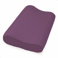 Наволочка Satin Stripe №10018 30-0008 Smoky Pink (высота 5 см) 29x50 см фиолетовый MirSon