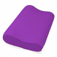 Наволочка Satin Stripe №10019 30-0009 Purple (высота 10,5 см) 32x49 см фиолетовый MirSon
