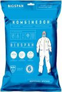 Комбинезон одноразовый BIOSPAN защитный из биоспана 50 г/кв. м р. XXL рост универсальный белый