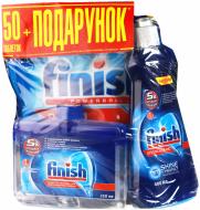 Таблетки для ПММ Finish Tabs All in 1 50 шт. + ополаскиватель 400 мл + очиститель для ПММ 250 мл