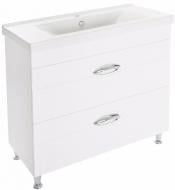 Тумба напольная Мойдодыр Жасмин 100-02 с умывальником Hera 100