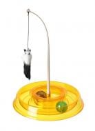 Дразнилка AnimAll CrazZzy Трек желтый с мячом и мышкой желтый (144719)