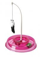 Игрушка для котов AnimAll CrazZzy Трек с мячом и мышкой розовый (144718)