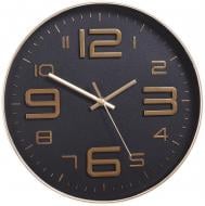 Часы настенные ROSS черный с золотым 30.5 см