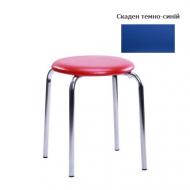 Табурет AMF Art Metal Furniture Софи к/з Скаден темно-синий / хром Табурет AMF Art Metal Furniture Софи к/з Скаден темно-синий / хром