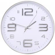 Часы настенные ROSS белый с серебряным 30.5 см