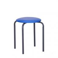 Табурет AMF Art Metal Furniture Софи к/з Скаден темно-синий / черный