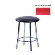 Табурет AMF Art Metal Furniture Талли к/з Скаден красный / хром