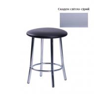 Табурет AMF Art Metal Furniture Талли к/з Скаден светло-серый / хром