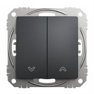 Выключатель для жалюзи для жалюзи двухклавишный Schneider Electric Sedna Design без подсветки черный SDD114104 Выключатель для жалюзи для жалюзи двухклавишный Schneider Electric Sedna Design без подсветки черный SDD114104
