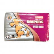 Підгузки Hush Pet тришарові Diapers M 12 шт./уп. для домашніх тварин