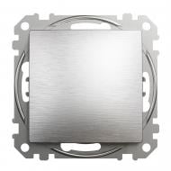 Выключатель одноклавишный Schneider Electric Sedna Elements без подсветки алюминий матированный SDD170101