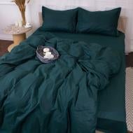 Комплект постельного белья Poplin Line 091 Emerald 143х210 см зеленый MirSon