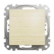Выключатель одноклавишный одноклавишный Schneider Electric Sedna Elements без подсветки дерево светлое SDD180101