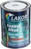 Эмаль Lakor алкидная ПФ-115К салатовый глянец 0,9 кг Эмаль Lakor алкидная ПФ-115К салатовый глянец 0,9 кг