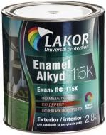 Эмаль Lakor алкидная ПФ-115К синий глянец 2,8 кг Эмаль Lakor алкидная ПФ-115К синий глянец 2,8 кг