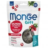 Лакомство для всех пород Monge Gift dog skin support лосось с клюквой 150 г