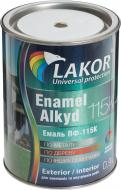 Эмаль Lakor алкидная ПФ-115К хаки глянец 0,9 кг Эмаль Lakor алкидная ПФ-115К хаки глянец 0,9 кг