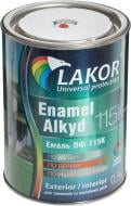 Эмаль Lakor алкидная ПФ-115К красный глянец 0,9 кг Эмаль Lakor алкидная ПФ-115К красный глянец 0,9 кг