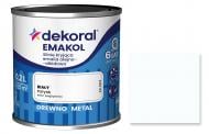 Эмаль алкидная Dekoral Эмаколь белый мат 0,2 л