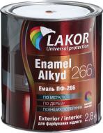 Емаль Lakor алкідна для підлоги ПФ-266-К жовто-коричневий глянець 2,8 кг
