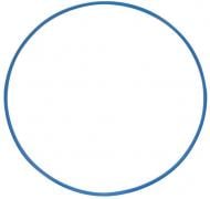 Обруч гимнастический CSP синий M75_ d75 см