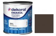 Эмаль алкидная Dekoral Эмаколь коричневый темный глянец 0,2 л