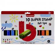 Набор штампов Super Stamp 10 цветов Bruynzeel