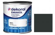 Эмаль алкидная Dekoral Эмаколь черный мат 0,2 л