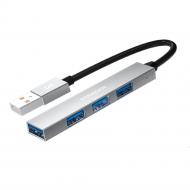 USB-хаб Essager Fengyang 4 in 1 Splitter USB-A port (EHBA04-FY10-P)