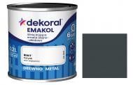 Эмаль алкидная Dekoral Эмаколь антрацит глянец 0,2 л
