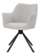 Стілець обідній Prestol Еріка 600х650х850 мм світло-сірий / чорний