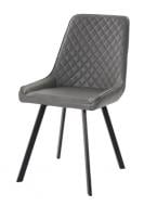 Стілець обідній Prestol Клод 590х470х880 мм темно-сірий / чорний