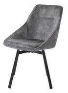 Стілець обідній Prestol Френк 630х540х830 мм сірий / чорний