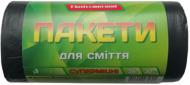 Мешки для бытового мусора Plastcompound черные крепкие 35 л 30 шт.