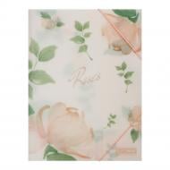 Папка на резинке ARABESKI А4 коралловый Buromax BM.3908-27