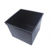 Вкладка в горшок пластик 200 мм с ручкой квадратный антрацит PRP (32321)