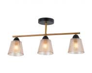 Люстра WunderLicht 3x60 Вт E27 черный с золотистым OM8305-33