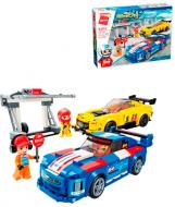 Конструктор Qman 4203 пит-стоп машина 2 шт фигурки ODT112592