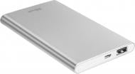 Повербанк Trust ULA THIN METAL POWERBANK 4000 mAh silver (22821)