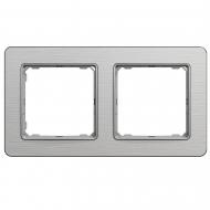 Рамка двухместная Schneider Electric Sedna Elements универсальная алюминий матированный SDD370802