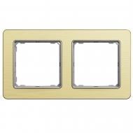 Рамка двухместная Schneider Electric Sedna Elements универсальная матовое золото SDD371802