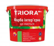 Краска интерьерная акриловая водоэмульсионная Triora моющаяся мат белый 3,5 кг
