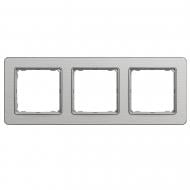 Рамка трехместная Schneider Electric Sedna Elements универсальная алюминий матированный SDD370803